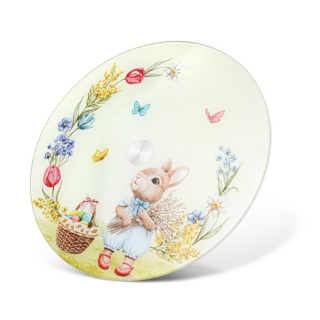 6110 FISSMAN Блюдо сервировочное EASTER 32см вращающееся  (стекло)