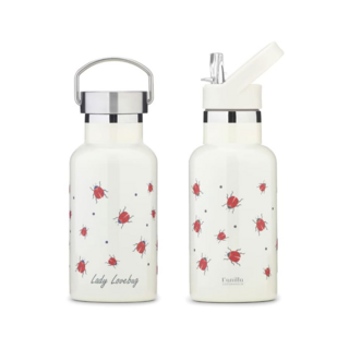 Бутылка-термос для напитков Vanilla Copenhagen "Ladybug", молочная, 350 мл