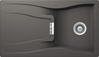 Мойка  Waterfall 45D  Cristadur серебристый камень