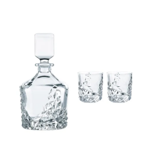 NACHTMANN SCULPTURE - Набор 3 предмета декантер 750 мл + 2 стакана 365 мл