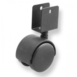 6001050Д Колесо 50мм черный пластик поворотное