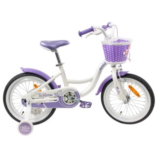 Детский велосипед Merlin 16" white/purple (алюмин)