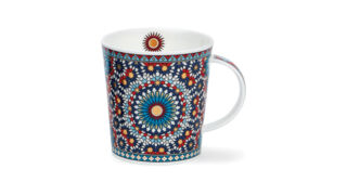 Кружка Dunoon Мозаика красная Ломонд 320 мл, фарфор костяной