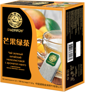 Shennun  Чай зелёный с манго 1,8г*100шт