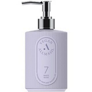 061863  "ALLMASIL" Питательный парфюмированный гель для душа с церамидами White Musk с тонким ароматом белого мускуса 500 мл 1/24