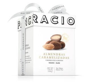 Luxury Box Конфеты Pancracio из цельного карамелизированного миндаля с молочным и темным шоколадом (Caramelized almonds covered with chocolate) 140г