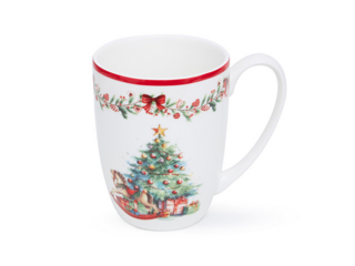 14193 FISSMAN Кружка NEW YEAR 400мл (фарфор)