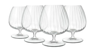 Набор бокалов для коньяка и бренди Luigi Bormioli Оптика 465 мл, 4 шт