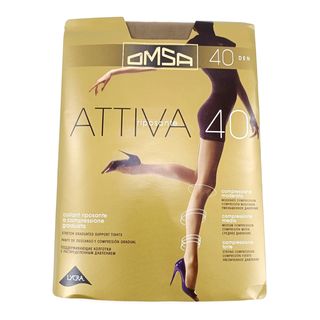Колготки OMSA Attiva 40 den, цвет daino, размер 6 (XXL)