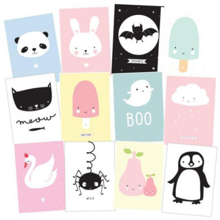 Набор цветных открыток A Little Lovely Company, 12 шт