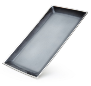 13715 FISSMAN Тарелка прямоугольная ELEGANTE GRAY 28,5х16см (фарфор)