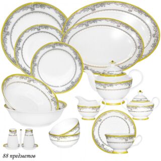 Чайно-столовый сервиз 88пр.  ИСИДОРА в подарочной упаковке арт. 205-083