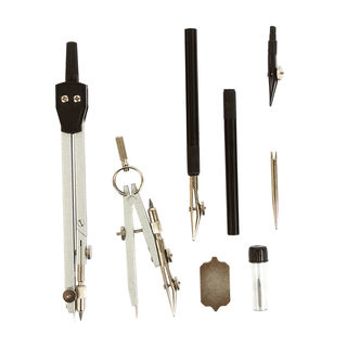 Набор чертежный ''STILSY'' из 8-ми предметов, в пенале