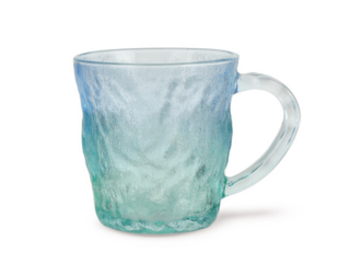 16516 FISSMAN Кружка  300 мл, цвет Синий+зеленый (цветное стекло)