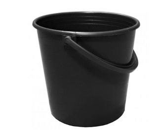 Ведро пластмассовое 8,0л без крышки черное (Галс/Юнипласт)