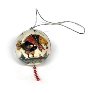 Елочная игрушка Шар средний, Гжель