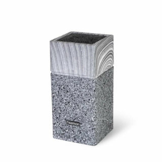 2877 FISSMAN Подставка для хранения ножей 11x11x23см, цвет ГРАФИТ (пластик)