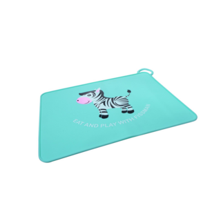 8747 FISSMAN Коврик сервировочный 42х30см на стол Зебра (силикон)