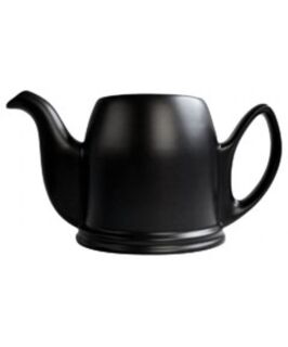 SALAM Mat Black - Чайник заварочный на 8 чашек без крышки 1500 мл фарфор черный