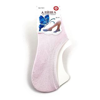 Женские носки «Алйша», следки, размер 36-41, розовые
