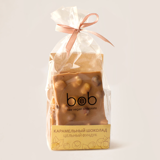 Шоколад Bob карамельный с цельным фундуком, весовой, 100гр.