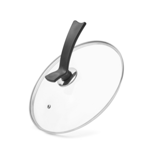 19914 FISSMAN Крышка 26 см со стальным ободком (стекло)