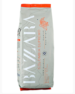 Кофе в зернах Bazzara Colombia Supremo, плантационный (1 кг)