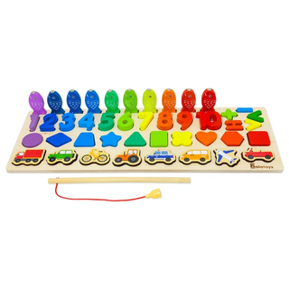 Пазлы-сортер Магнитная рыбалка, развивающая игрушка для детей, арт. ПЗЛ56