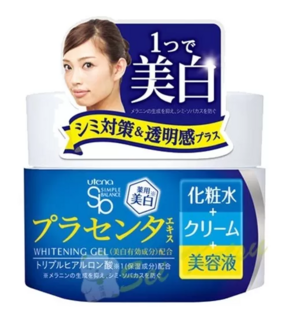 335226 "UTENA" "Simple Balance" Увлажняющий гель для лица 3в1 с гиалуроновой кислотой и экстрактом плаценты, 100 гр.,1/48