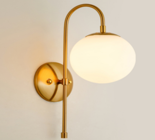 Бра Lenardi диаметр 15 см, высота 42 см, стекло+металл, арт.  299-226