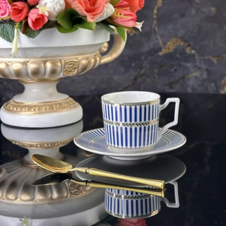 Кофейный набор Lenardi, фарфор, 12 предметов, в подарочной упаковке, арт. 244-035