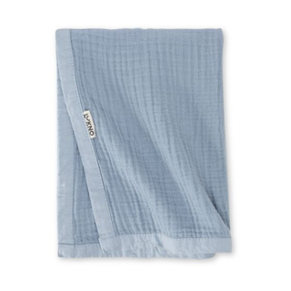 Муслиновый плед LUKNO, лед на лужах, 100 х 80 см