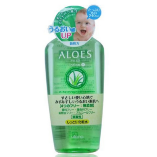 240322 "UTENA" "Aloes" Увлажняющий и освежающий лосьон с экстрактом алоэ вера 240мл 1/36