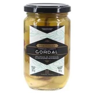 Королевские оливки Torres Гордал со сладким перцем 280 г (Qeen Olives stuffed with pepper)