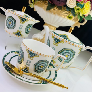 Чайный сервиз Lenardi, фарфор, на 6 персон, 14 предметов, в подарочной упаковке, арт. 109-062