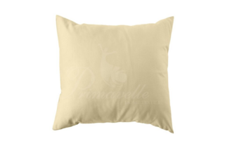 Наволочка из однотонного сатина на молнии светло-бежевая, размер 52x74