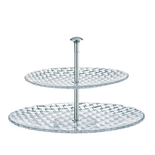 BOSSA NOVA - Блюдо двух-ярусное 32+23 см бессвинцовый хрусталь