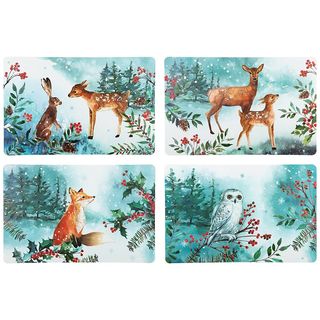 Набор подстановочных салфеток Lefard Зимняя сказка, 43,5х28,5 см, 4 шт