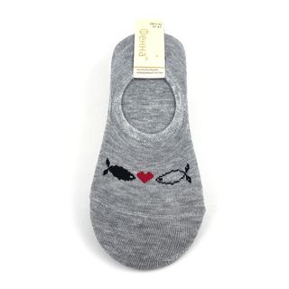 Женские носки "Фенна", невидимые, размер 37-41, серые