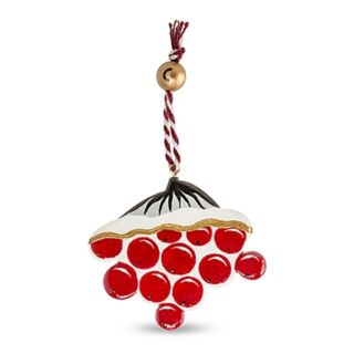 Ёлочная игрушка из кедра LUKNO Рябина