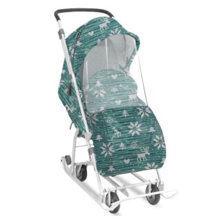 Санки Наши детки 3-1К скандинавский зеленый 1/2 НДТ3-1К/6