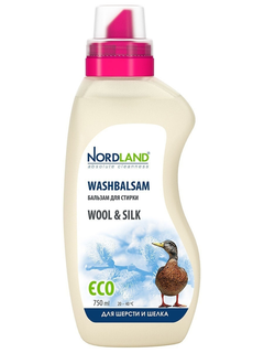 Бальзам для стирки шерсти и шёлка ECO NORDLAND, 750 мл
