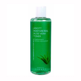 282508 "Jigott" Moisture Real Aloe Vera Toner Увлажняющий тонер с экстрактом алоэ вера 300мл 1/50