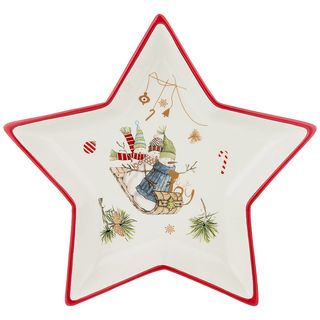 Блюдо Agness Зимняя забава, 25х25х3,5 см, арт. 358-1668