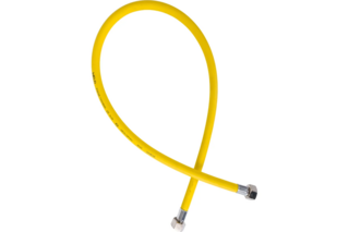 Рукав газовый  желтый для плит и котлов,гайка-гайка 9х15 мм (1 м) WELD (Китай)  NEW