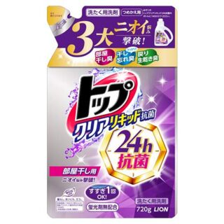 Жидкое средство для стирки LION ТОР - сухое белье, мягкая упаковка, 720 г