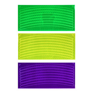 Наклейки светоотражающие SILAPRO, 8шт, на колесо 22х10см, ПВХ