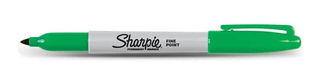 Маркер перманентный SHARPIE FINE пулевидный, цвет зеленый
