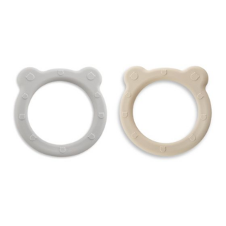 Набор грызунков LUKNO, мягкая глина/белый снег, 2 шт