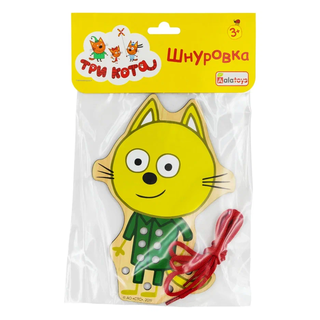 Шнуровка Изюм (Три кота), развивающая игрушка для детей, арт. ШН66